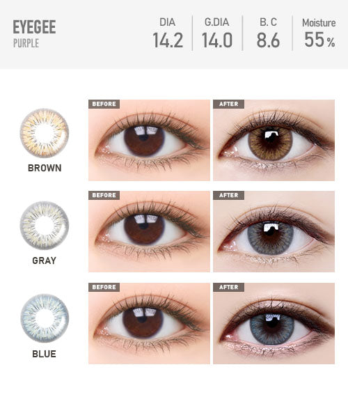 Eyegee Purple - TORICA by Lensme