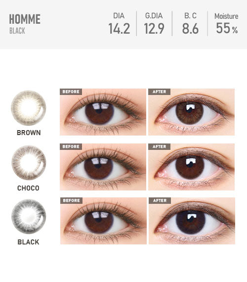 Homme Black - TORICA by Lensme