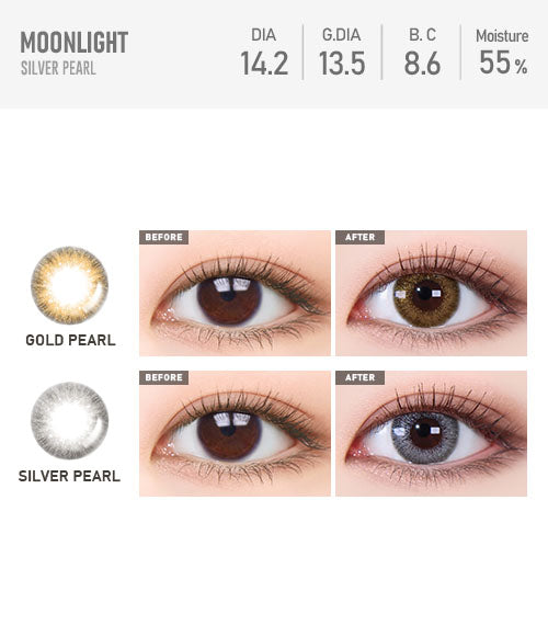 Moonlight Silver Pearl - TORICA by Lensme