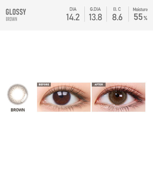 Glossy Brown - TORICA by Lensme