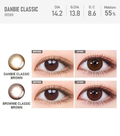 Danbie Classic Brown - TORICA by Lensme