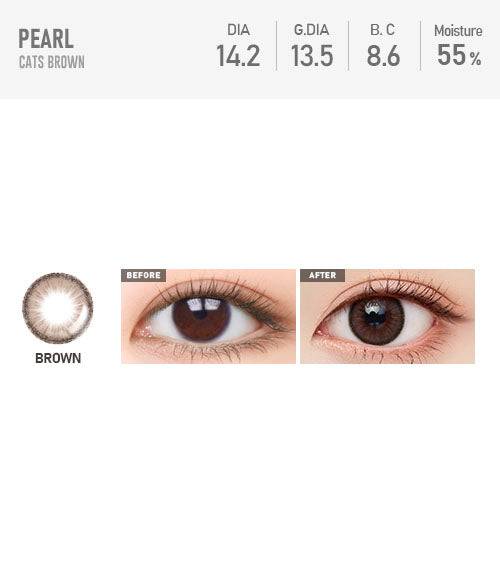 Pearl Cats Brown - TORICA by Lensme