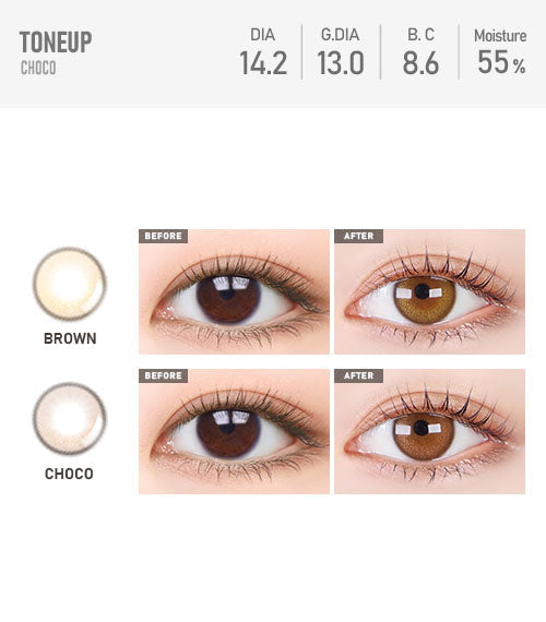 Toneup Choco - TORICA by Lensme